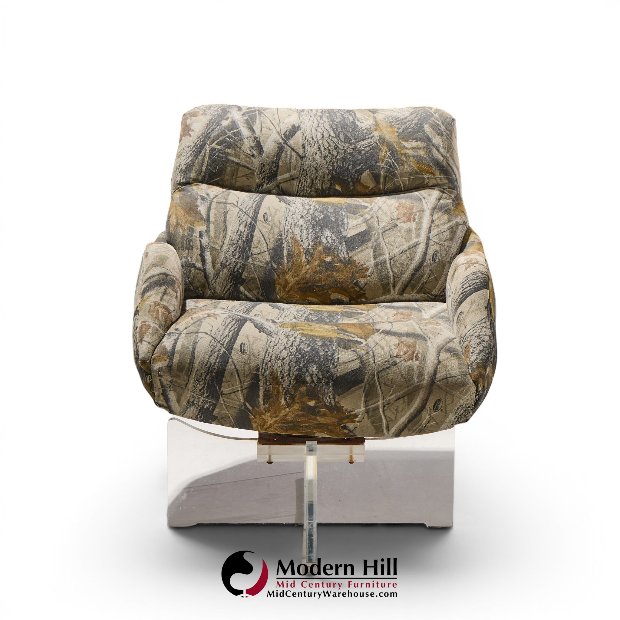 vladimir kagan cosmos mid century lucite lounge chair