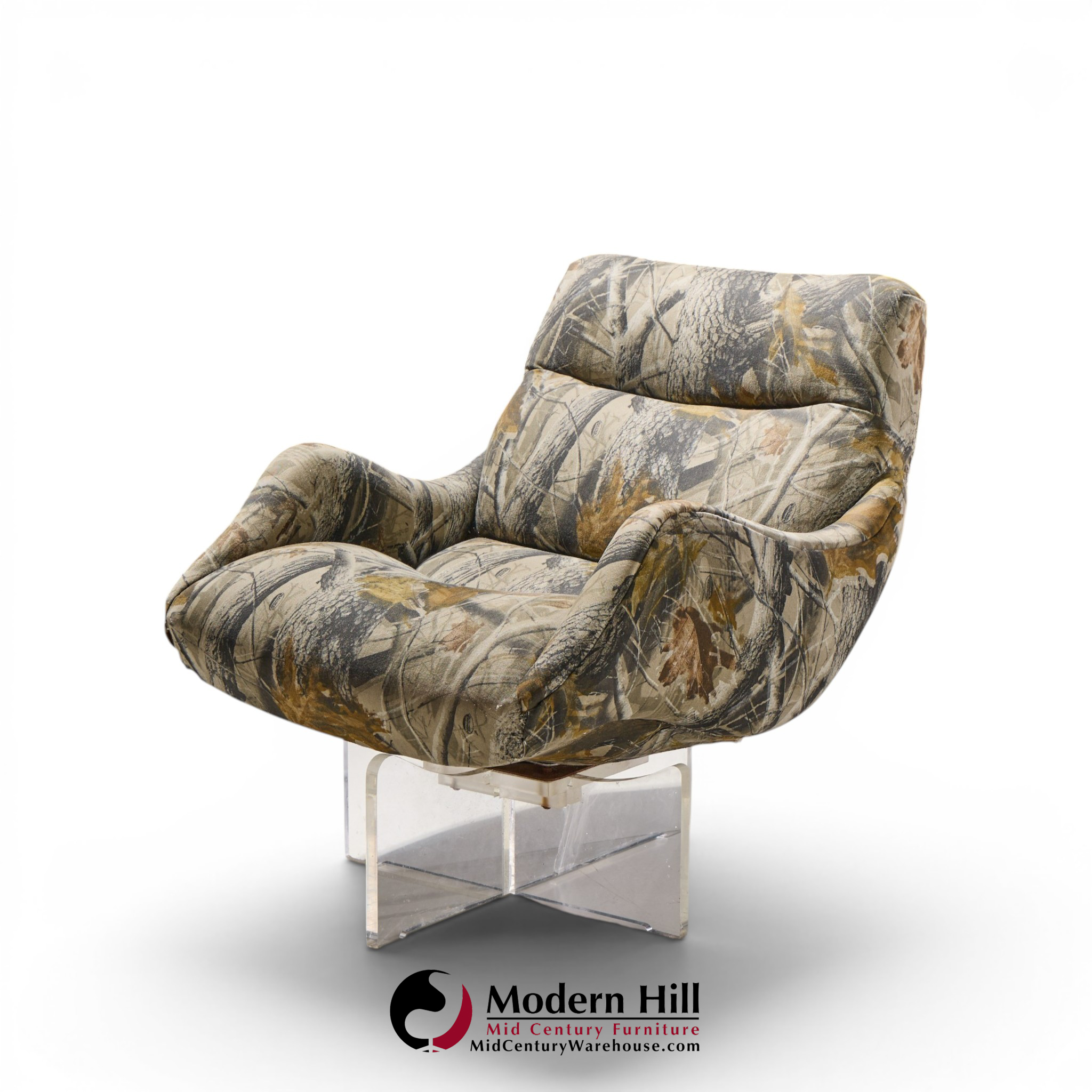 vladimir kagan cosmos mid century lucite lounge chair