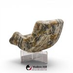 vladimir kagan cosmos mid century lucite lounge chair