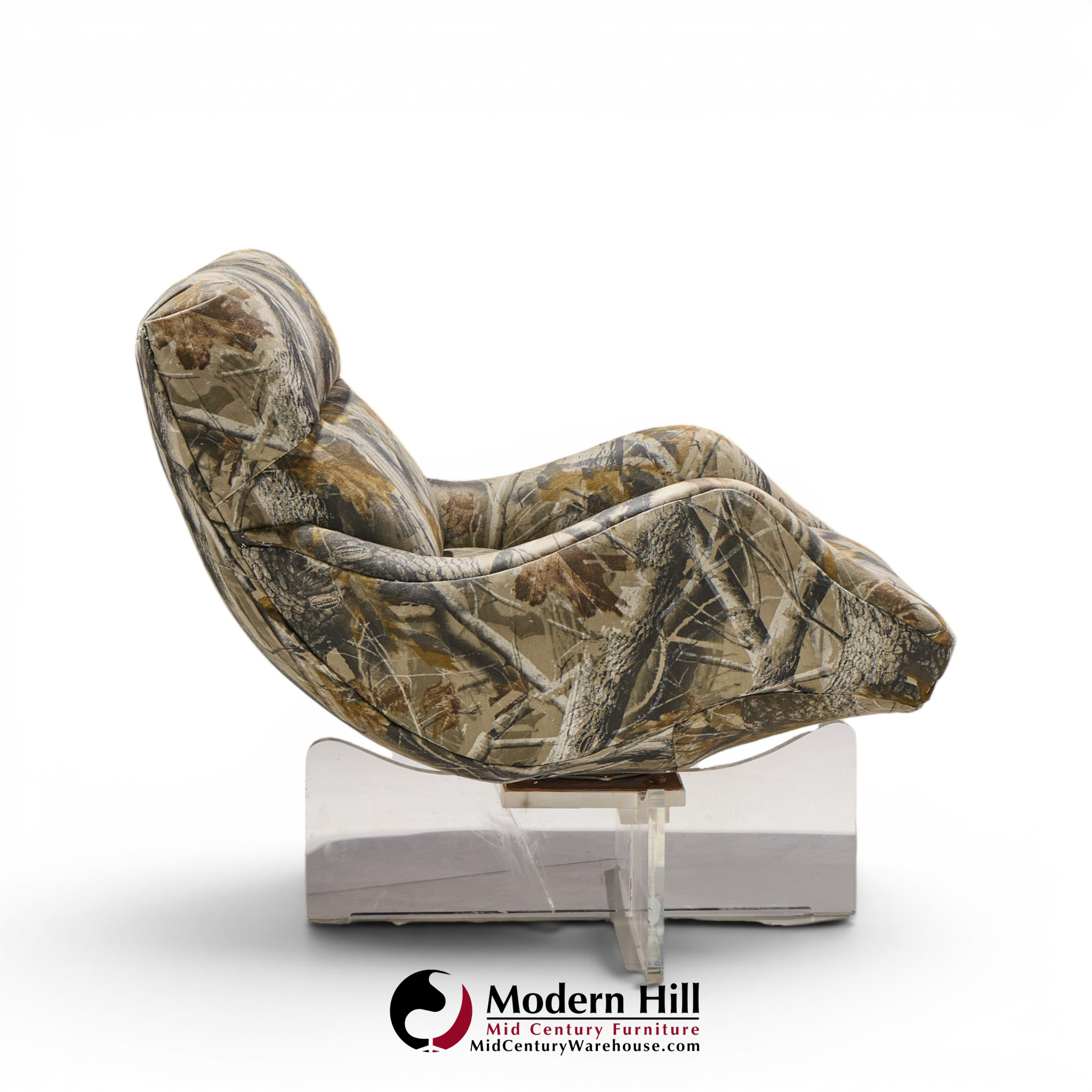 vladimir kagan cosmos mid century lucite lounge chair