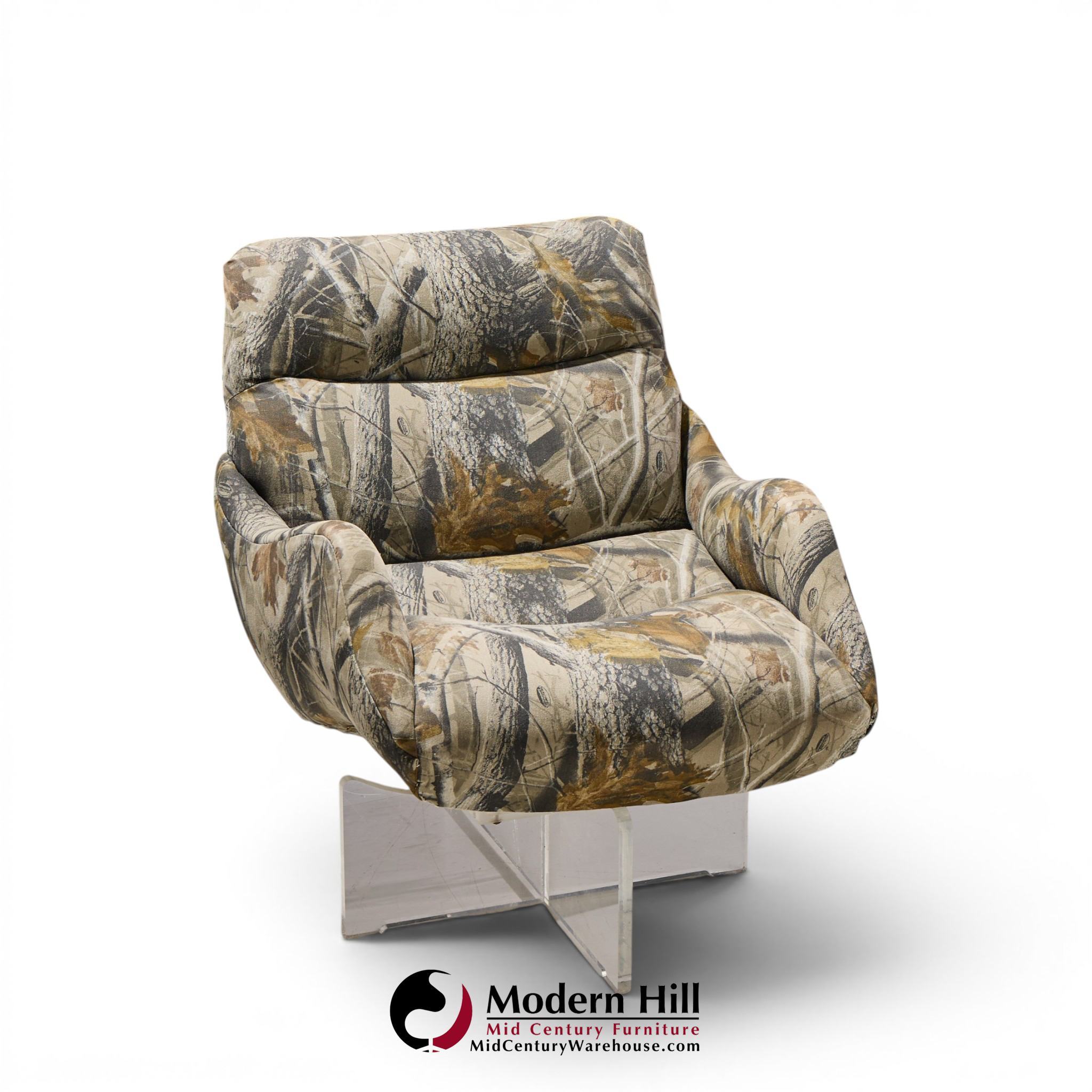 vladimir kagan cosmos mid century lucite lounge chair
