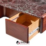 vladimir kagan mid century marble top executive desk