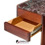 vladimir kagan mid century marble top executive desk