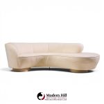 vladimir kagan for directional mid century cloud sculpted sofa