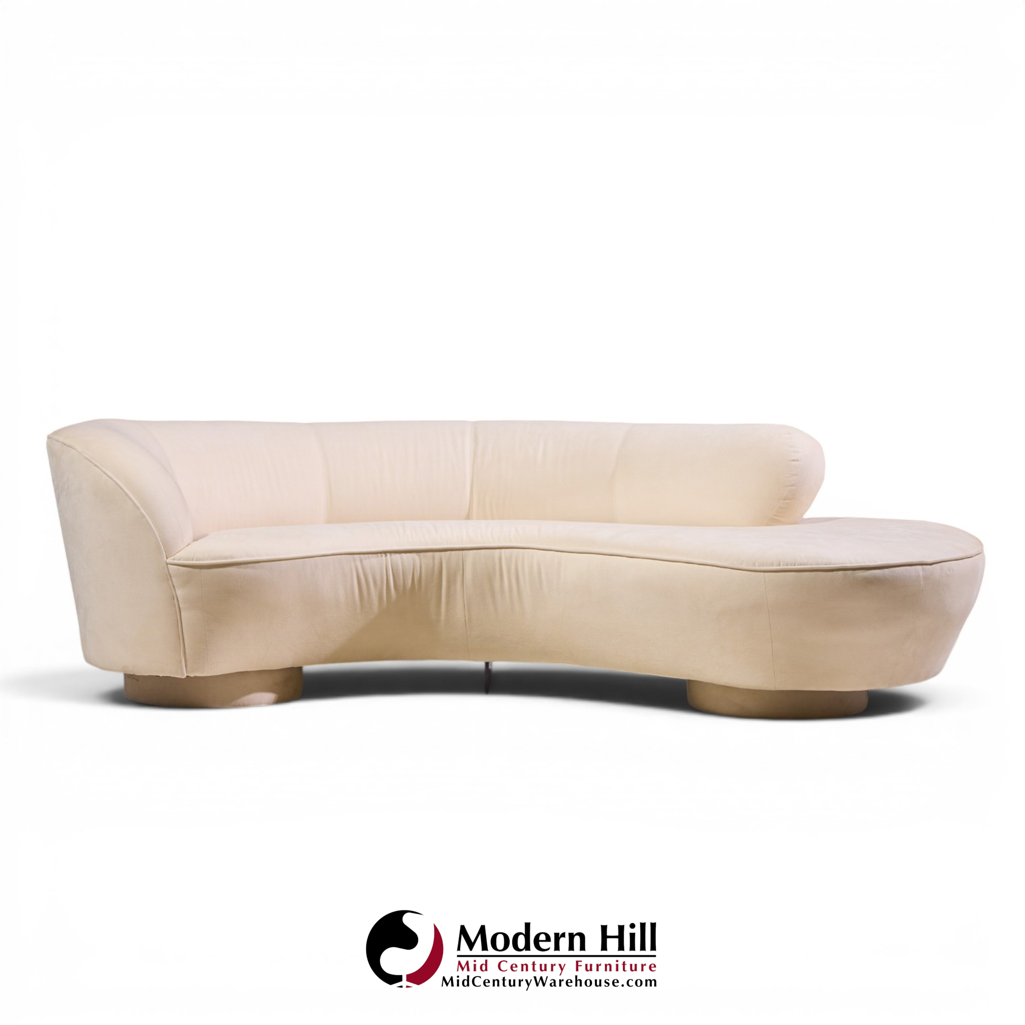 vladimir kagan for directional mid century cloud sculpted sofa