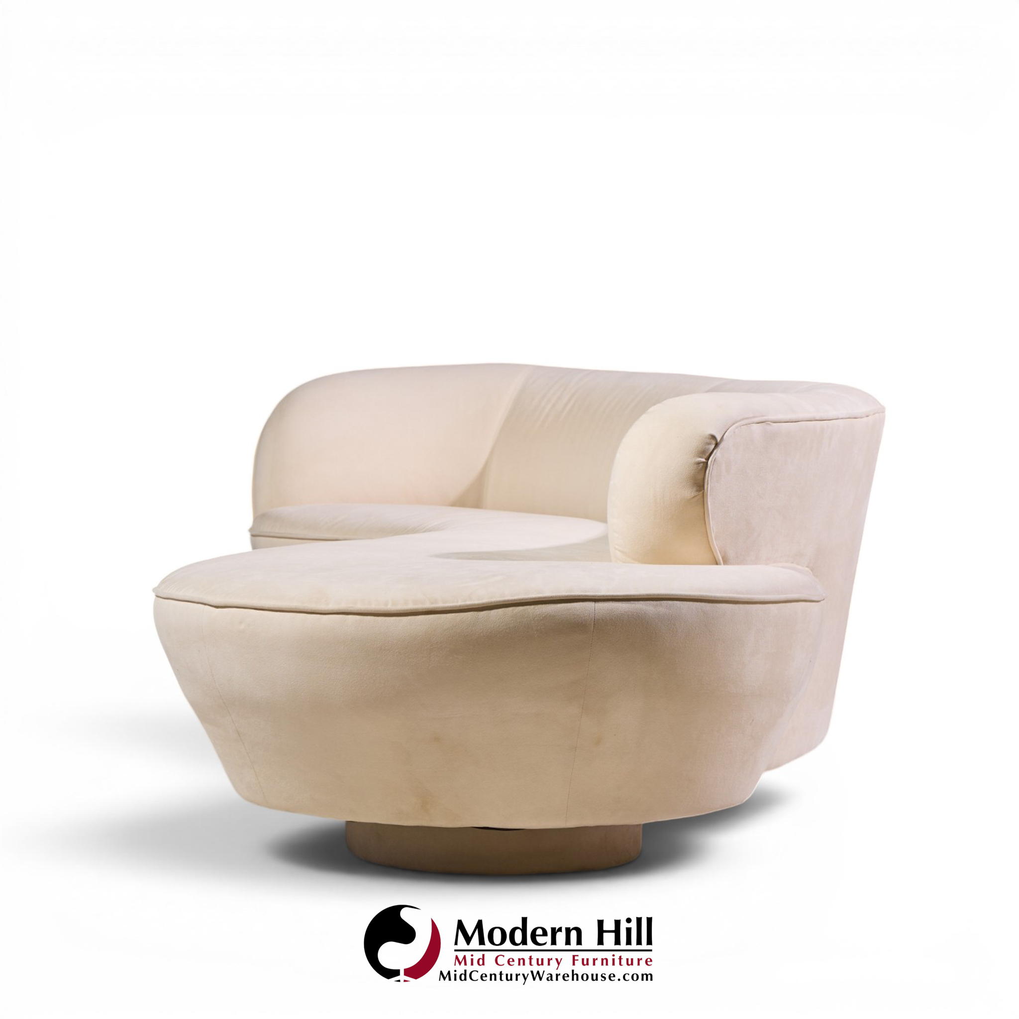 vladimir kagan for directional mid century cloud sculpted sofa