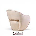 vladimir kagan for directional model 100a mid century swivel lounge chairs - pair