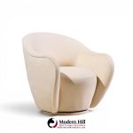 vladimir kagan for directional model 100a mid century swivel lounge chairs - pair