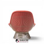 warren platner for knoll mid century easy lounge chair and ottoman