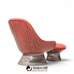 warren platner for knoll mid century easy lounge chair and ottoman