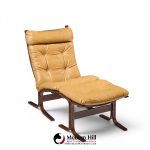 westnofa mid century norwegian siesta bentwood lounge chairs - pair with ottoman