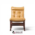 westnofa mid century norwegian siesta bentwood lounge chairs - pair with ottoman
