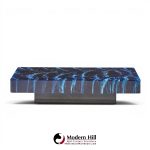 willy rizzo mid century faux marble coffee table