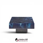 willy rizzo mid century faux marble coffee table