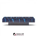 willy rizzo mid century faux marble coffee table