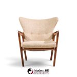 adrian pearsall for craft associates 2291-c mid century walnut lounge chairs - pair