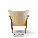 adrian pearsall for craft associates 2291-c mid century walnut lounge chairs - pair