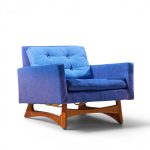 adrian pearsall for craft associates 2406-c mid century walnut lounge chair