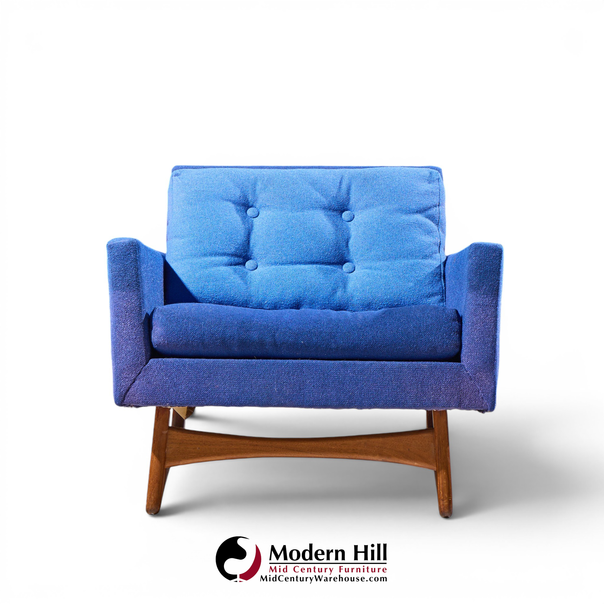 adrian pearsall for craft associates 2406-c mid century walnut lounge chair
