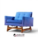 adrian pearsall for craft associates 2406-c mid century walnut lounge chair