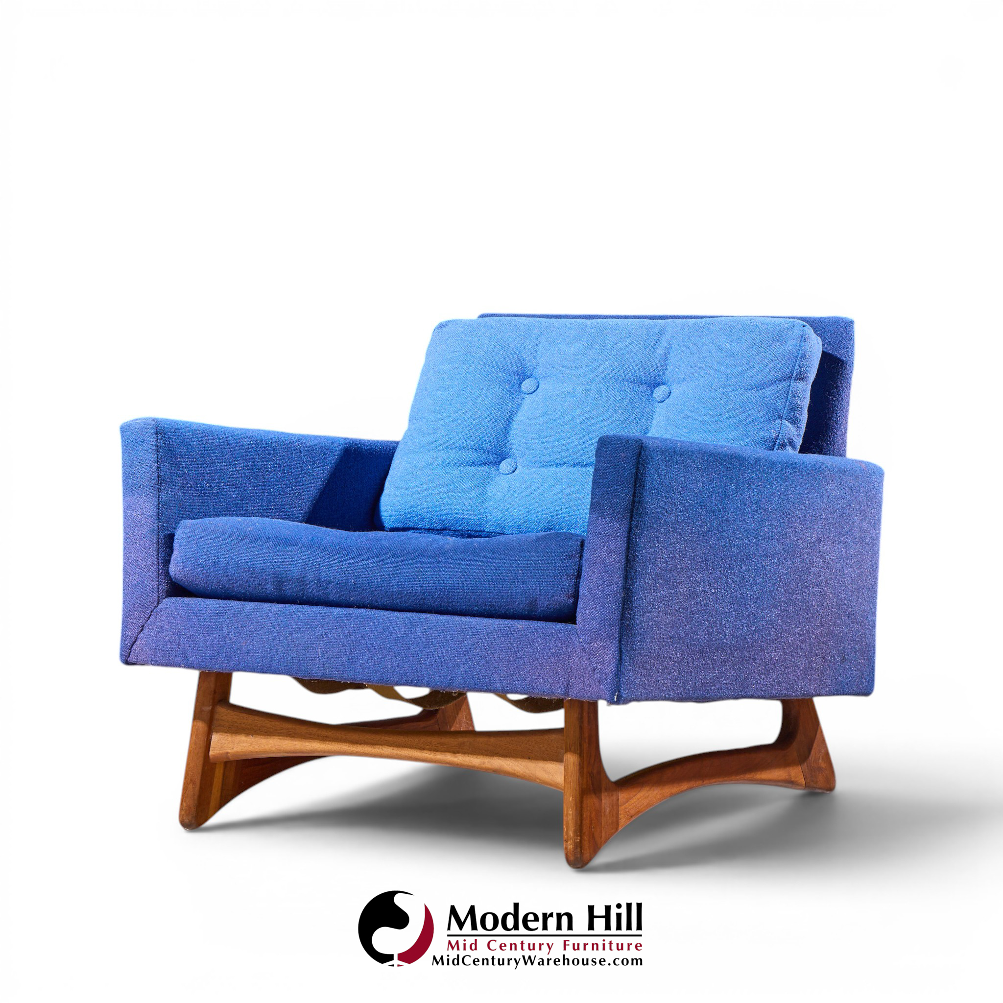 adrian pearsall for craft associates 2406-c mid century walnut lounge chair