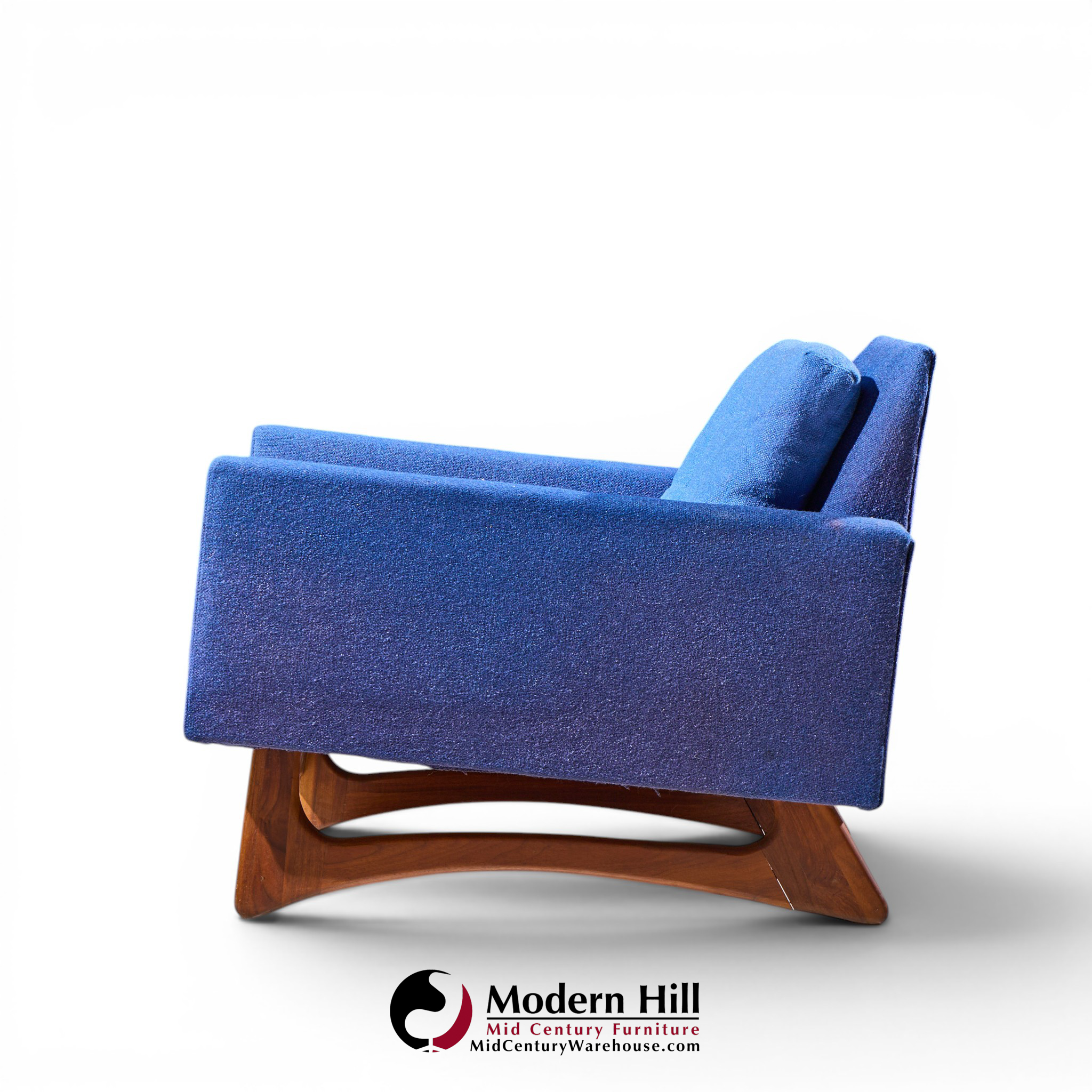 adrian pearsall for craft associates 2406-c mid century walnut lounge chair