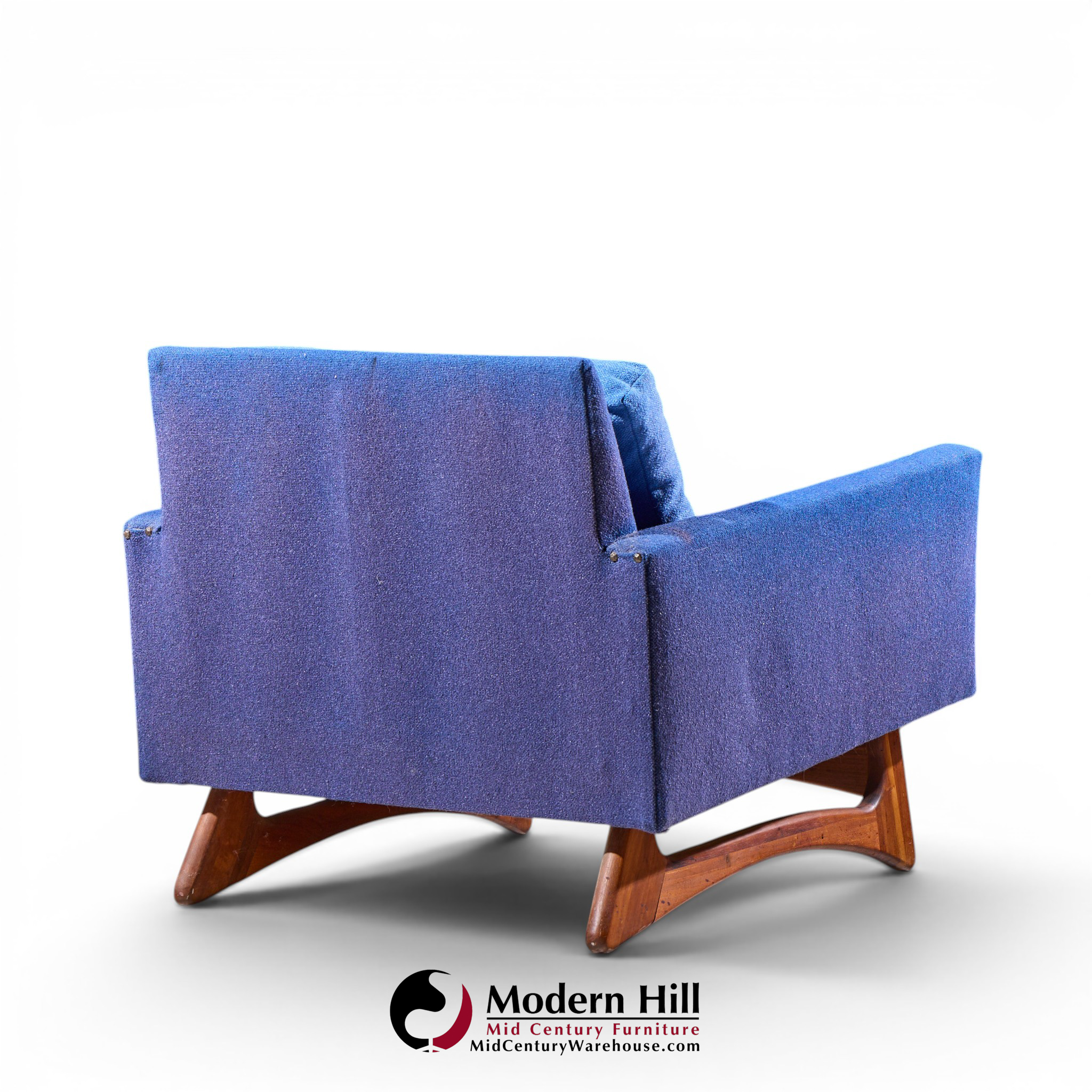 adrian pearsall for craft associates 2406-c mid century walnut lounge chair
