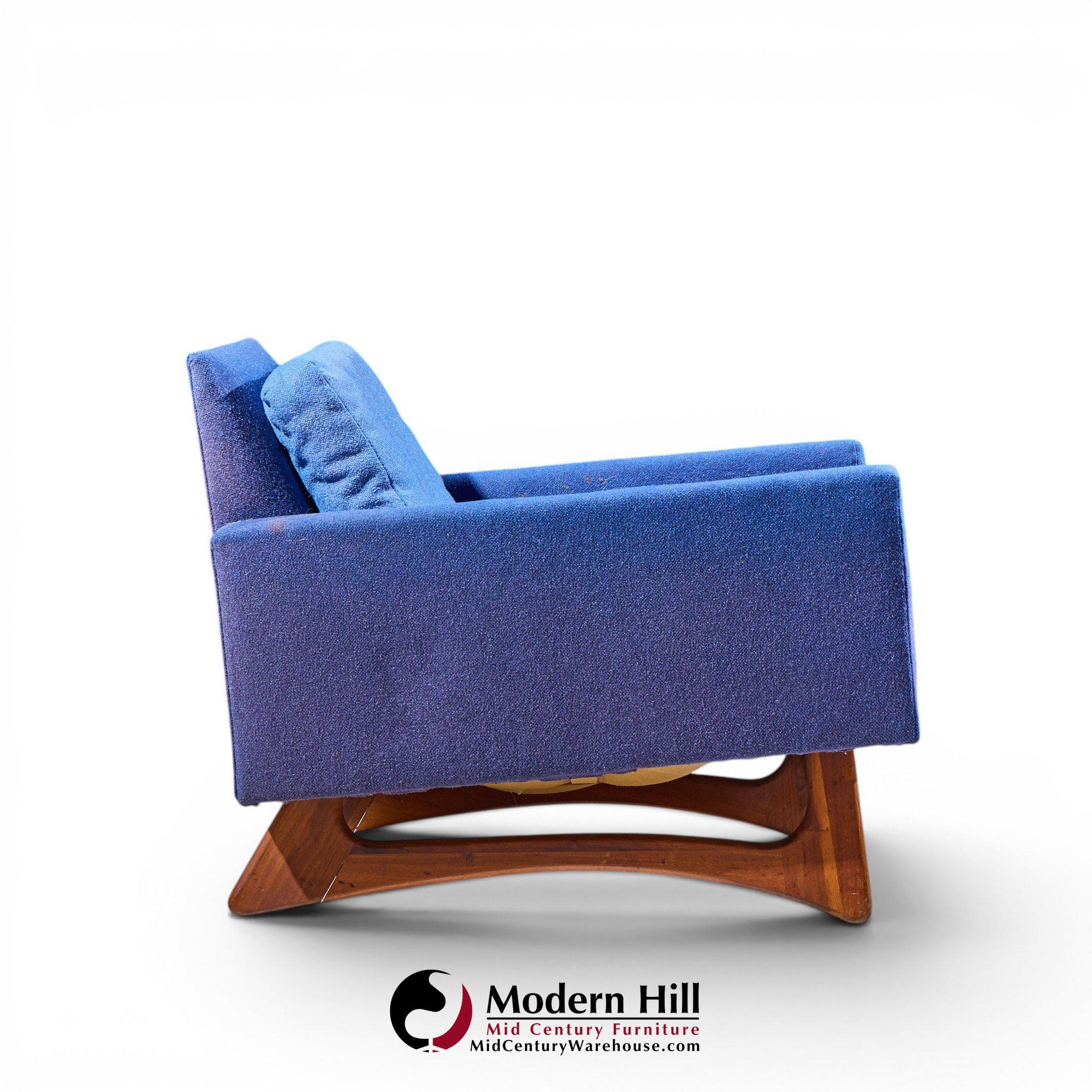 adrian pearsall for craft associates 2406-c mid century walnut lounge chair