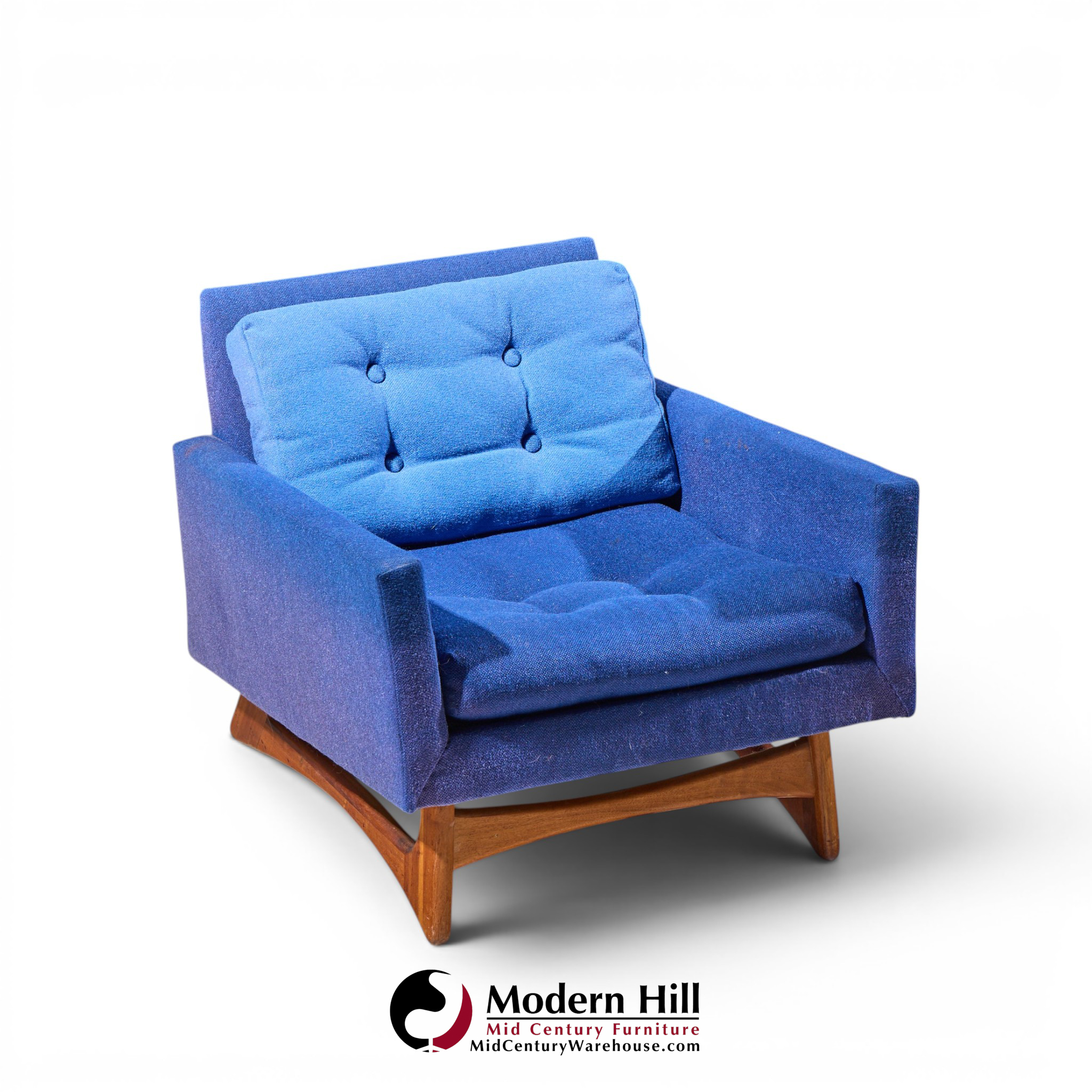 adrian pearsall for craft associates 2406-c mid century walnut lounge chair