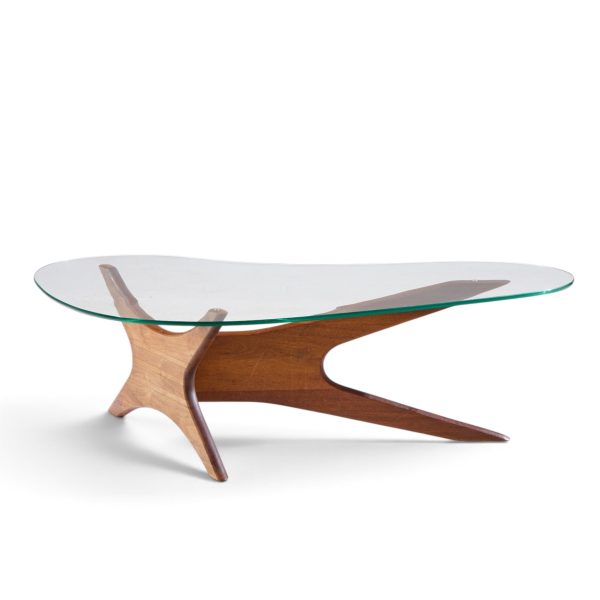 adrian pearsall for craft associates mid century walnut jacks coffee table