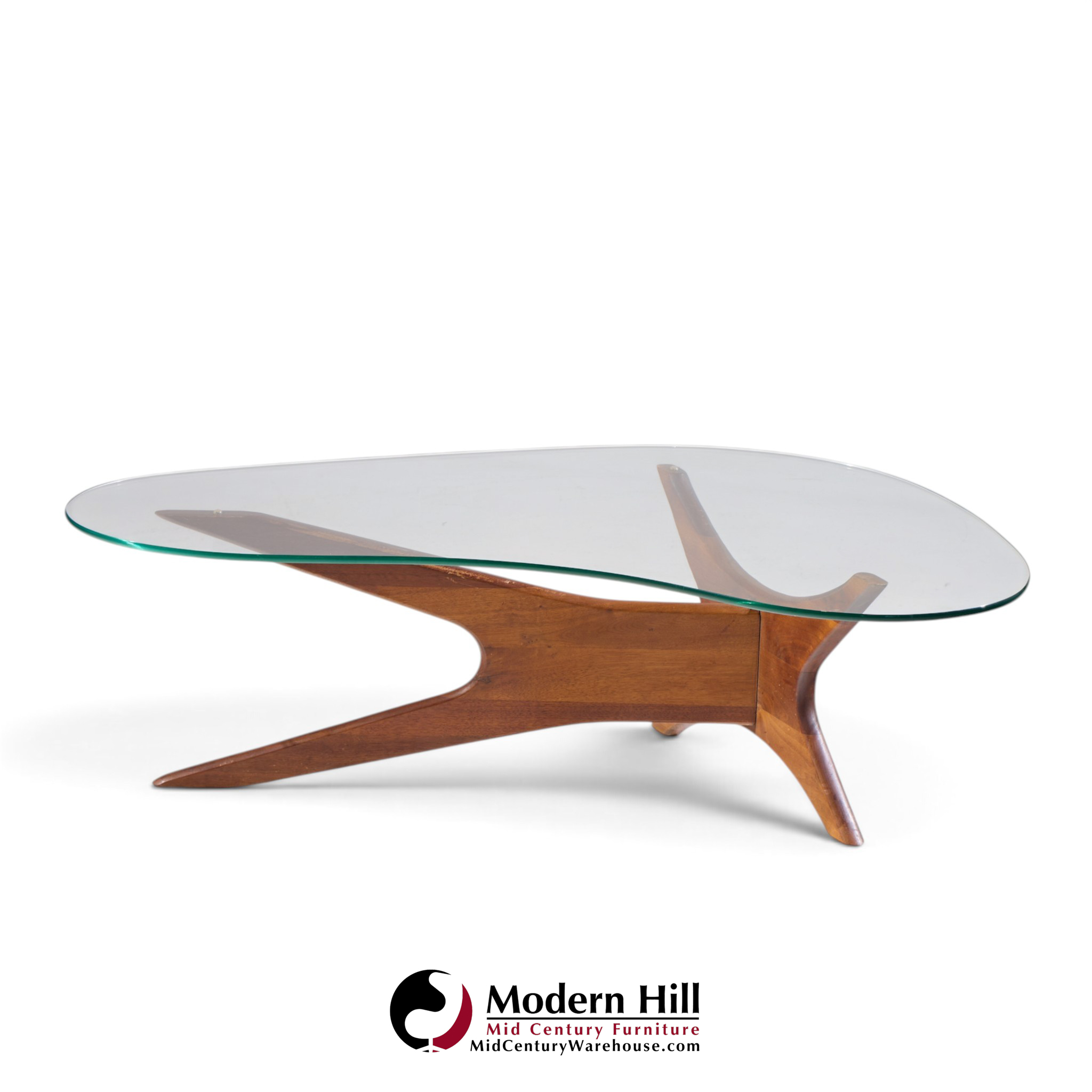adrian pearsall for craft associates mid century walnut jacks coffee table