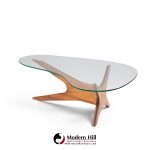 adrian pearsall for craft associates mid century walnut jacks coffee table