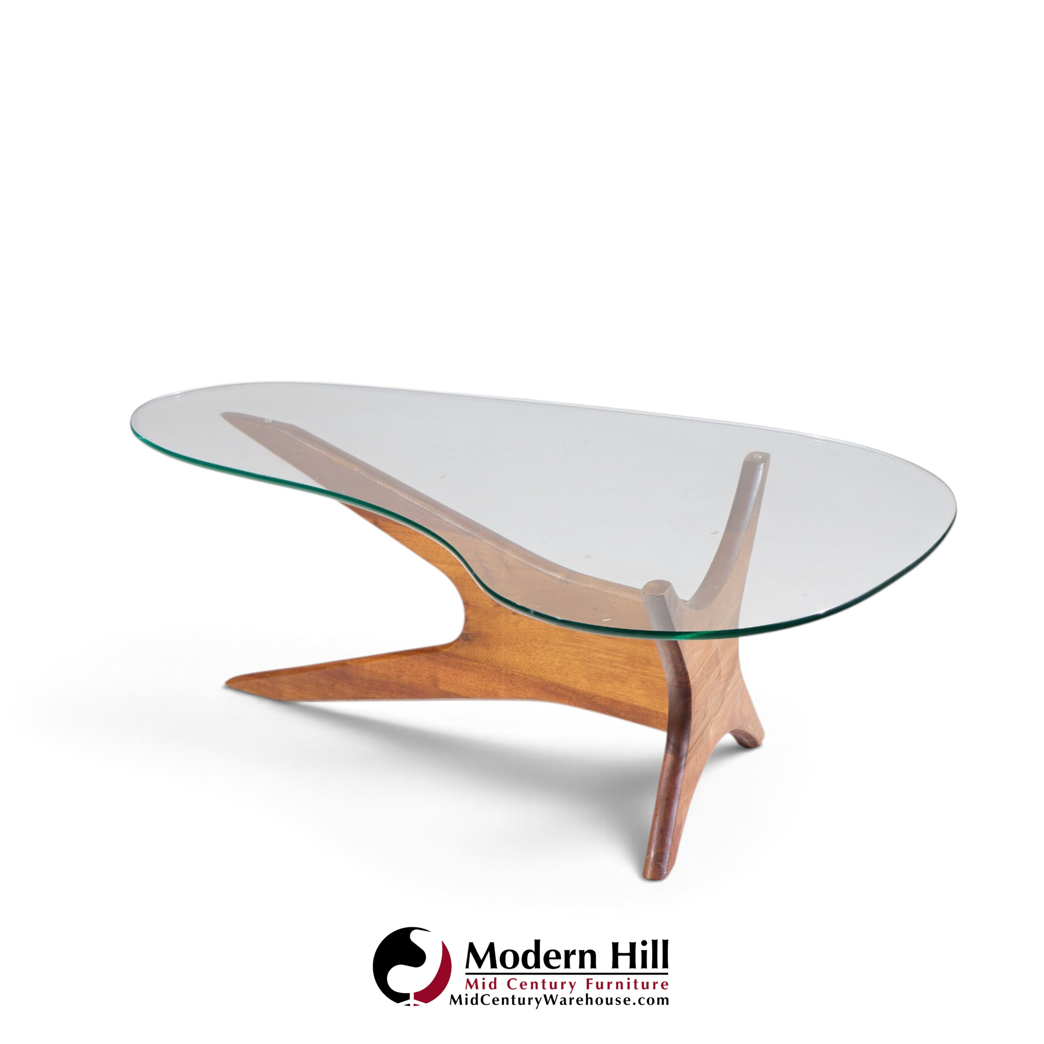adrian pearsall for craft associates mid century walnut jacks coffee table
