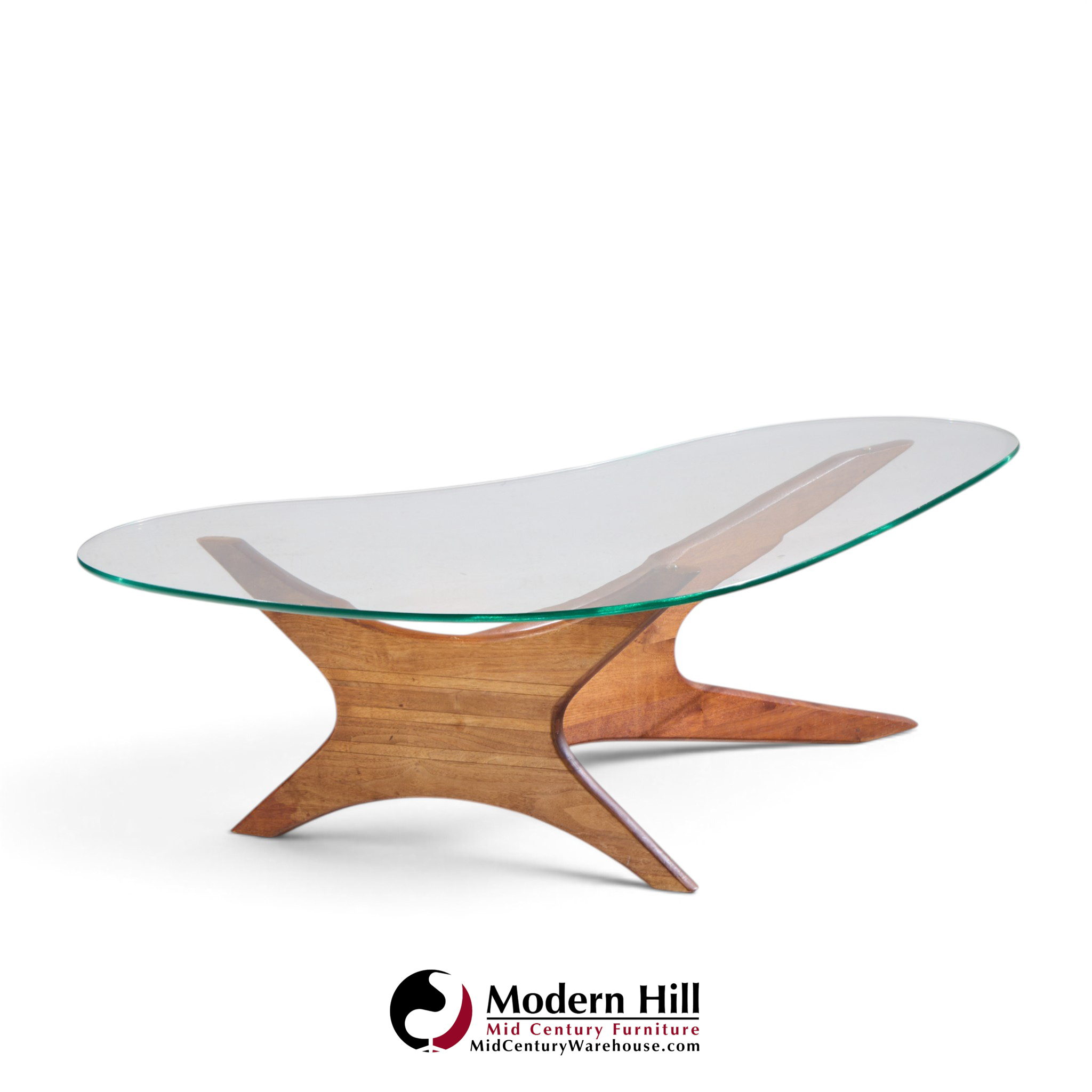 adrian pearsall for craft associates mid century walnut jacks coffee table