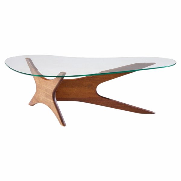 adrian pearsall for craft associates mid century walnut jacks coffee table