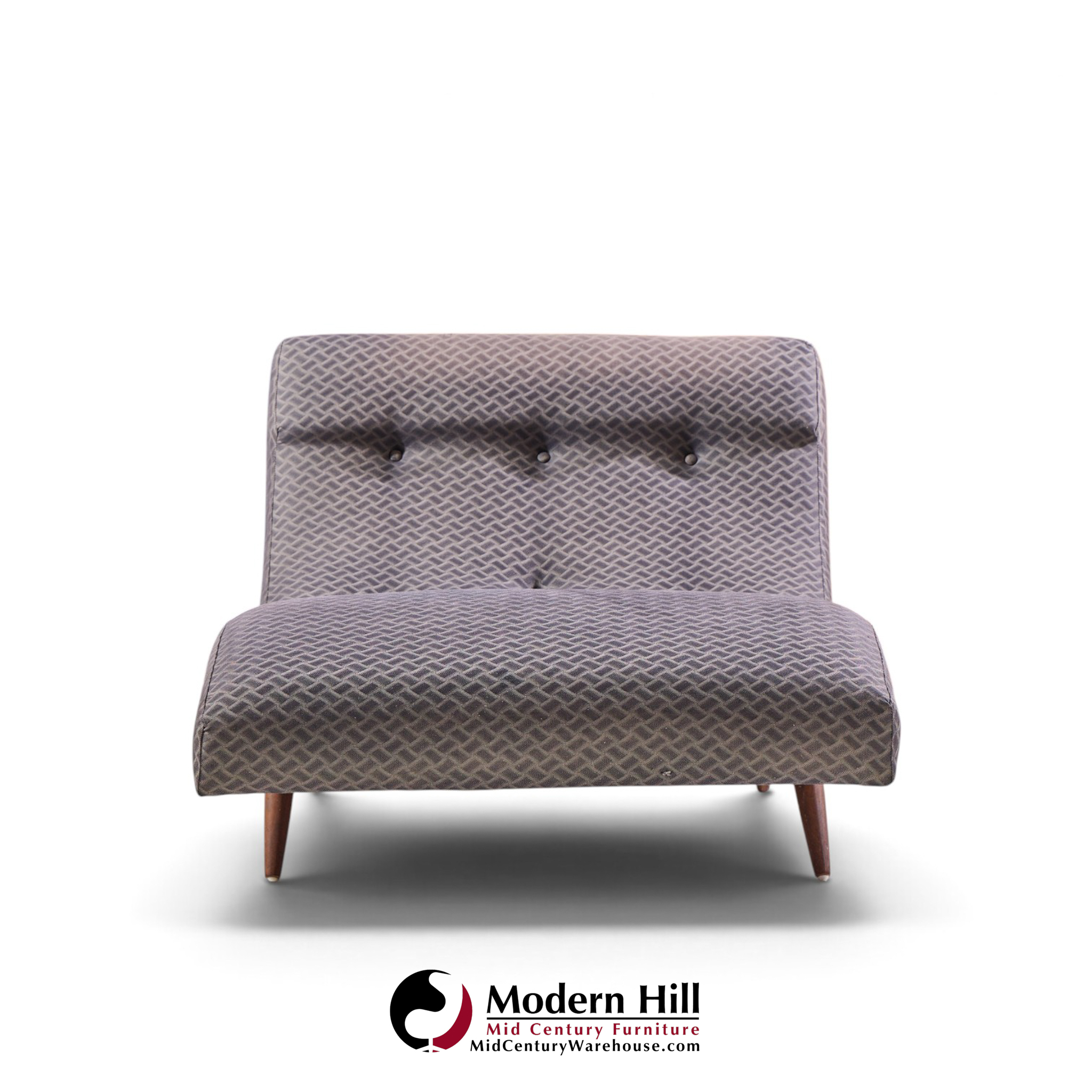 adrian pearsall for craft associates mid century walnut wave chaise