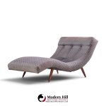 adrian pearsall for craft associates mid century walnut wave chaise