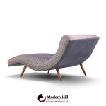 adrian pearsall for craft associates mid century walnut wave chaise