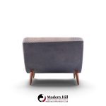 adrian pearsall for craft associates mid century walnut wave chaise