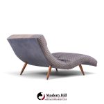 adrian pearsall for craft associates mid century walnut wave chaise