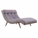 adrian pearsall for craft associates mid century walnut wave chaise