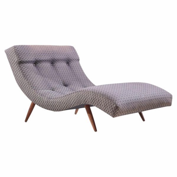 adrian pearsall for craft associates mid century walnut wave chaise