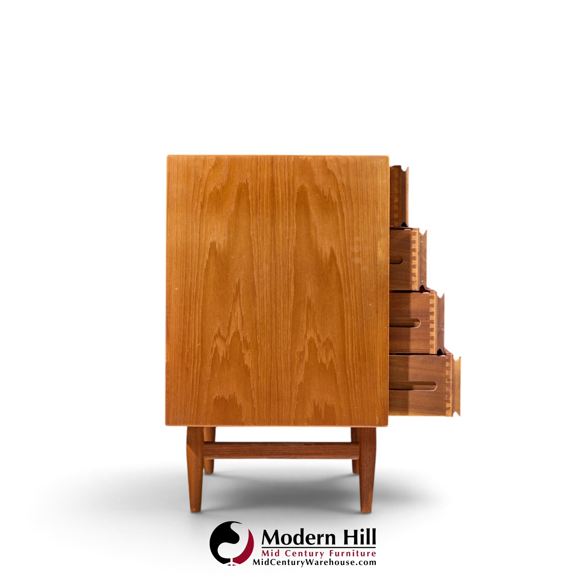 arne vodder for sibast mid century danish teak 4 drawer dresser