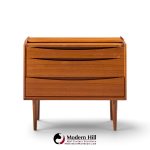 arne vodder for sibast mid century danish teak dressing table vanity dresser