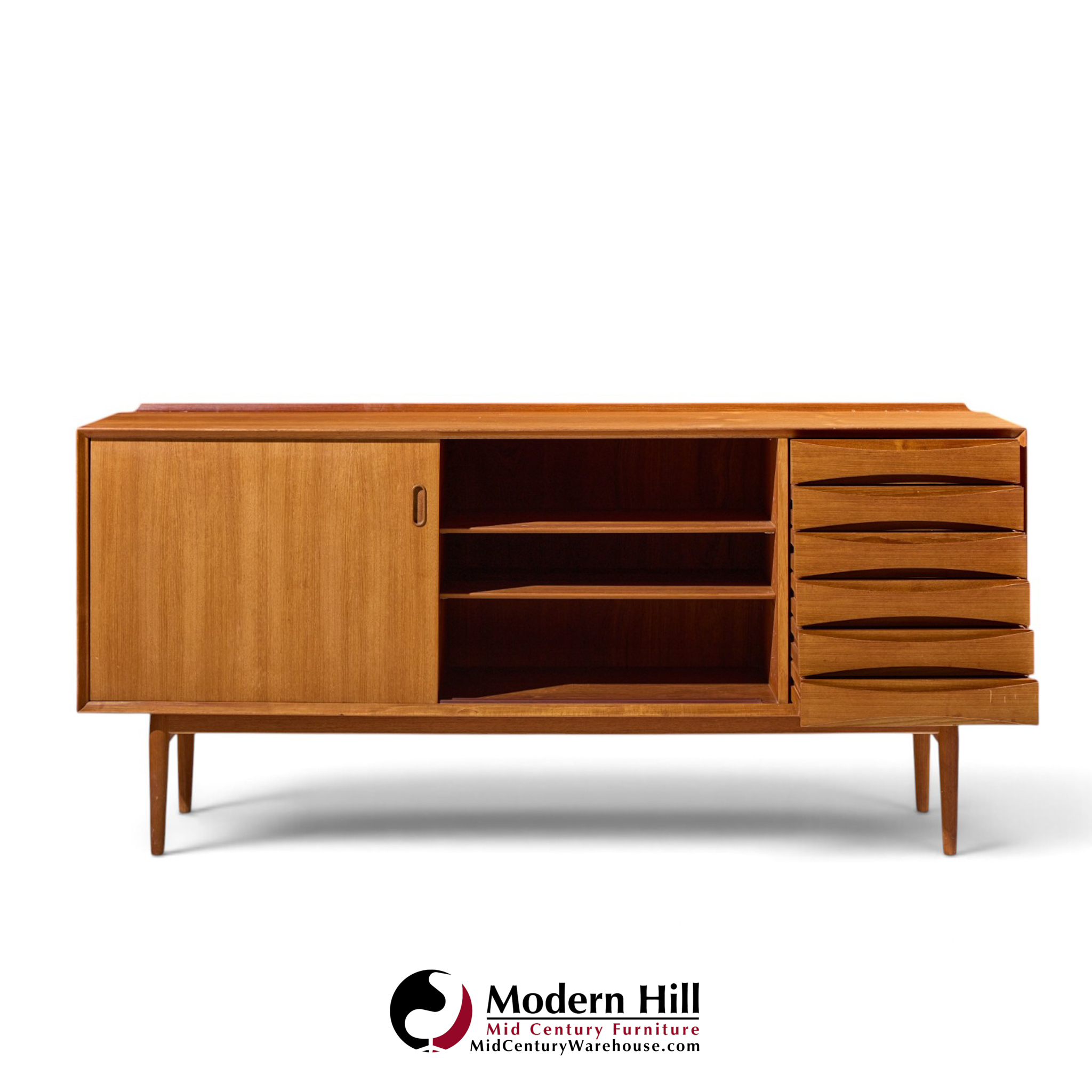 arne vodder for sibast pd29 mid century danish teak credenza
