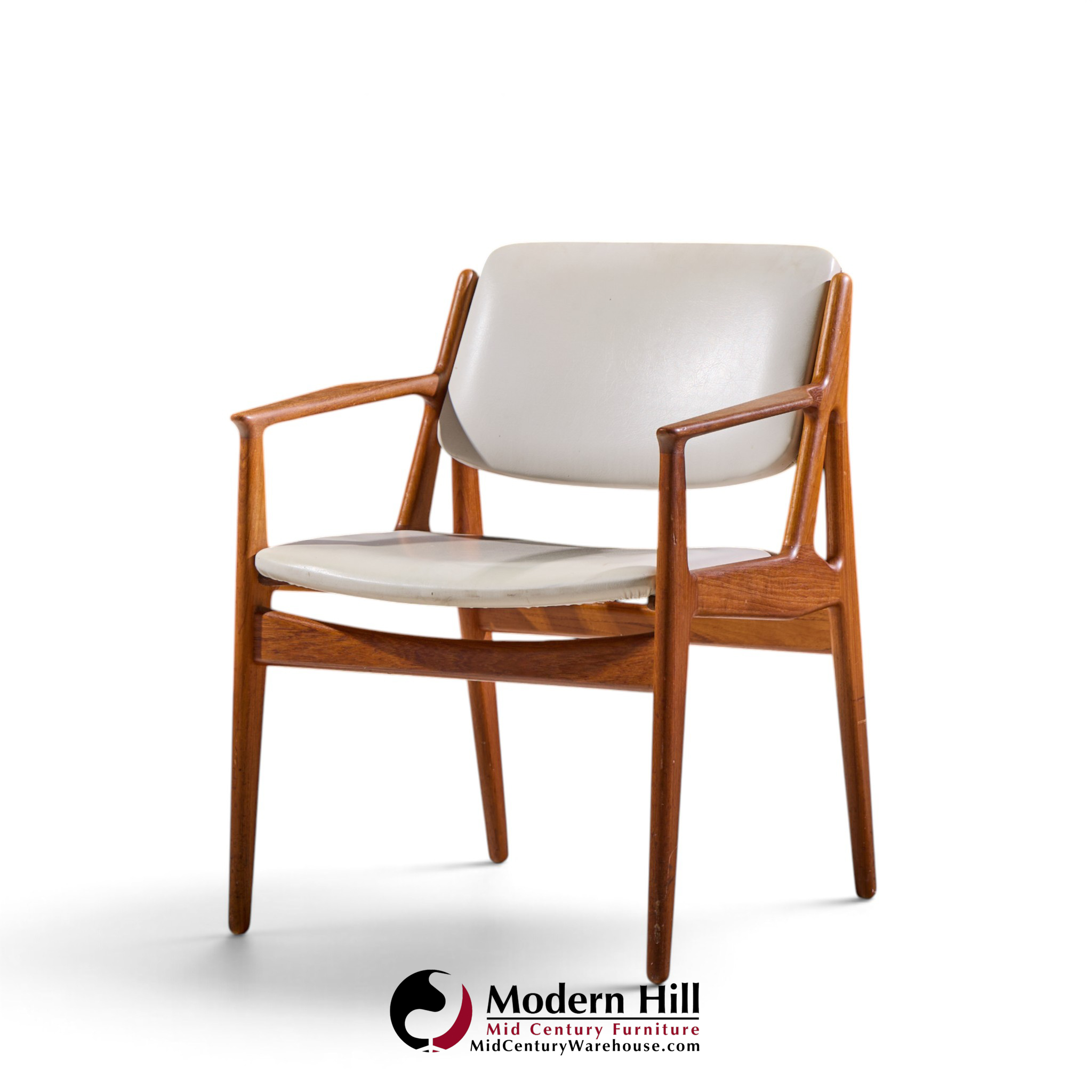 arne vodder for vamo sønderborg ella mid century danish teak armchair dining chair