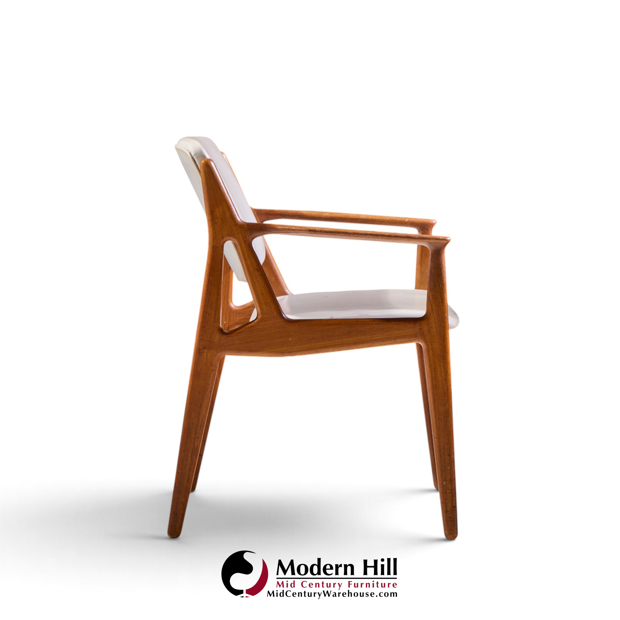 arne vodder for vamo sønderborg ella mid century danish teak armchair dining chair