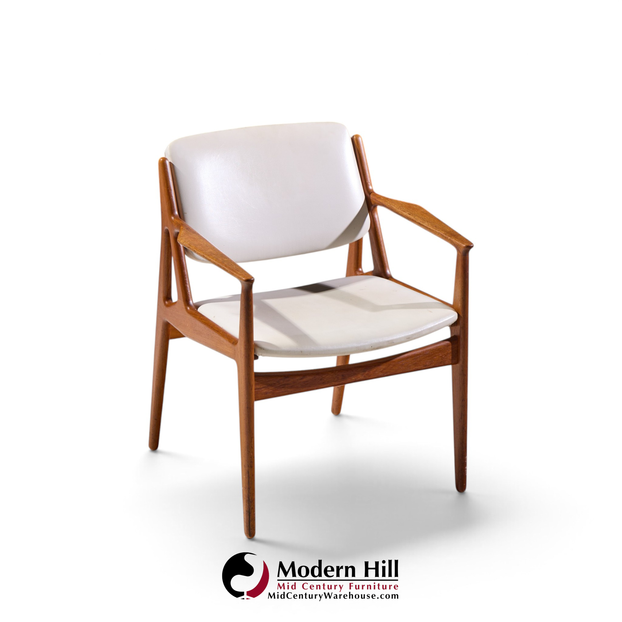 arne vodder for vamo sønderborg ella mid century danish teak armchair dining chair