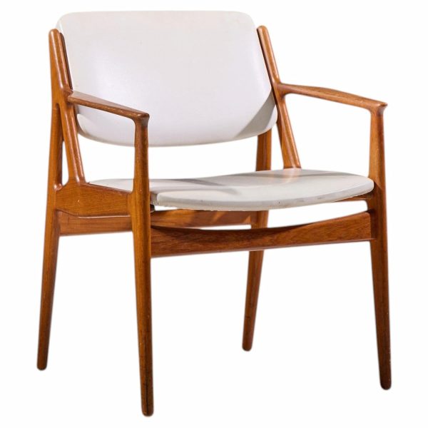 arne vodder for vamo sønderborg ella mid century danish teak armchair dining chair