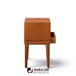 arne vodder for vamo sønderborg mid century danish teak nightstands - pair